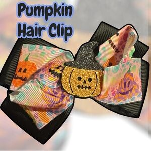 Halloween Pumpkin Hair Clip